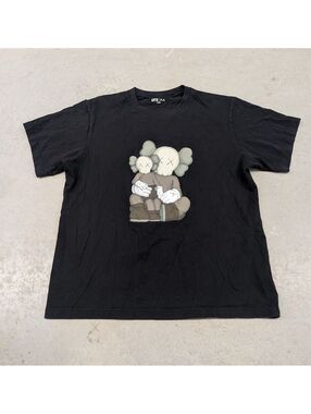KAWS x Uniqlo Buddy Black Essential T-shirt XX